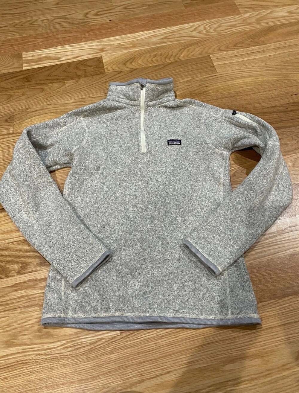 Patagonia Women's Better Sweater 1/4 Zip Fleece Pullover Gray XS